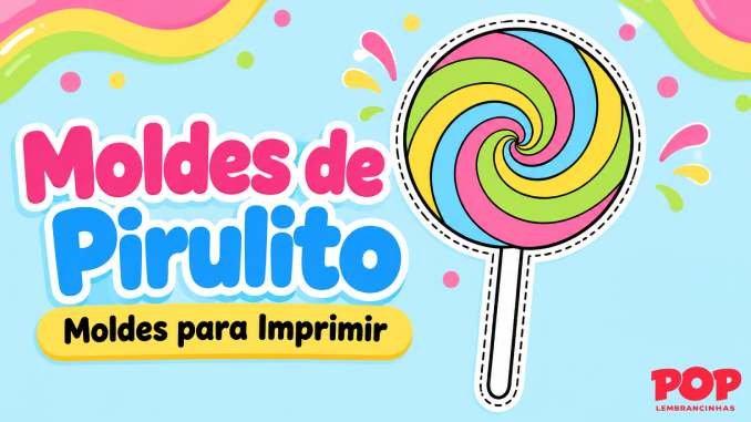 Moldes de Pirulitos para Imprimir