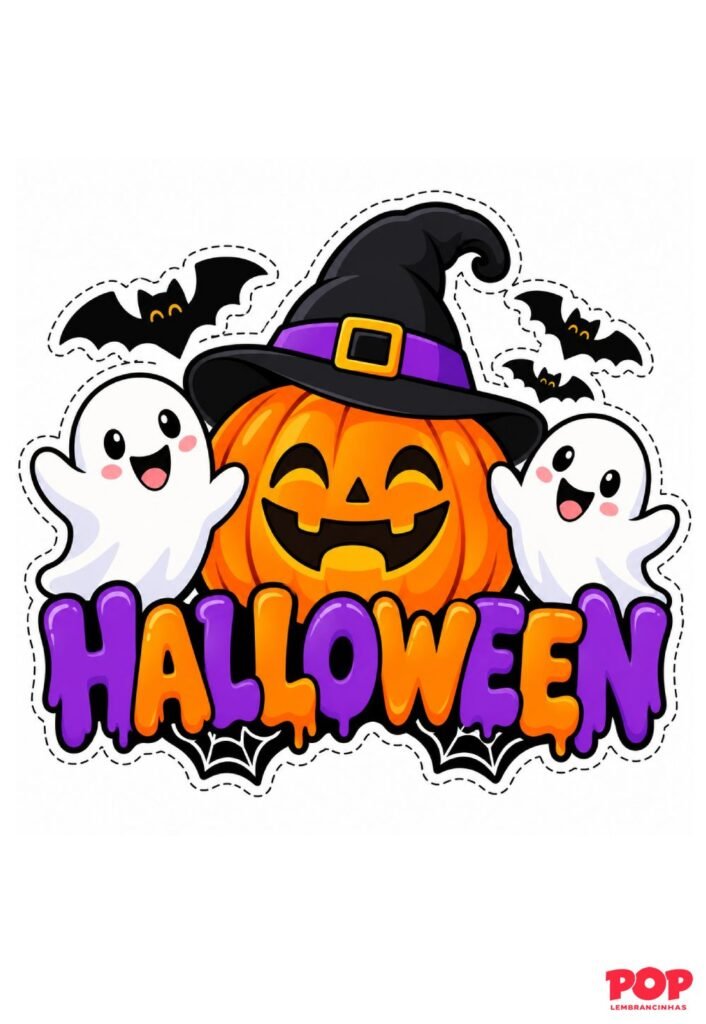 Topo de Halloween para Imprimir