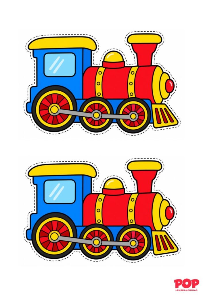 Moldes de Trenzinhos para Imprimir