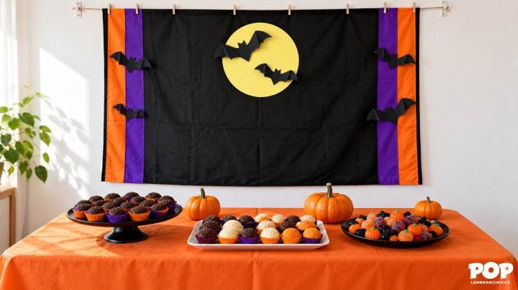 Decoração de Halloween com TNT
