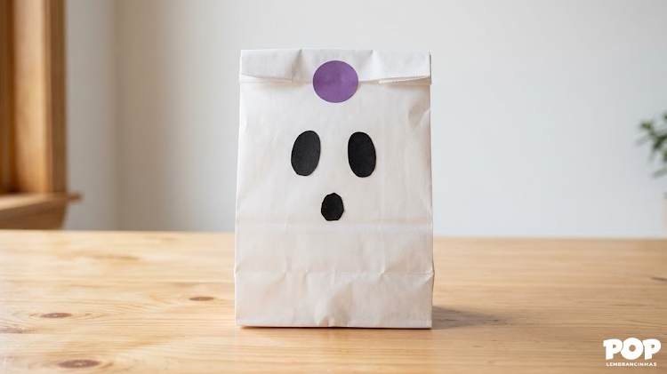 Sacolinha de Fantasminha para Halloween